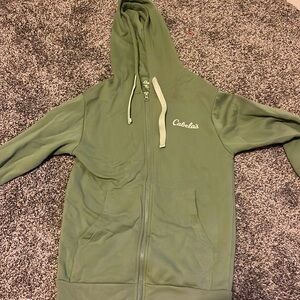 xs sage green cabelas zip up